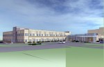 Ground was broken recently for a $13.6 million, two-story, 62,454 square foot ASC and MOB in Warwick, R.I., near Providence, on the campus of 359-bed Kent Hospital, which is part of the Care New England Health System.
Rendering courtesy of Seavest Inc.