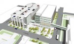 Developed by Minneapolis-based Frauenshuh HealthCare Real Estate
Solutions, the 120,000 square foot Franciscan Medical Building at St. Joseph Medical Center in Tacoma, Wash., is also slated to include a 770-stall parking garage and a skybridge connecting the hospital and new building.
Rendering courtesy of Perkins+Will