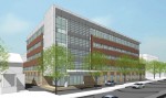 Landmark Healthcare Facilities plans to develop a $35 million, 100,000 square foot medical office building on the campus of Sound Shore Medical Center of Westchester in New Rochelle, N.Y.
Rendering courtesy of Landmark Healthcare Facilities LLC