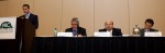 A panel discussion during the NIC conference included (from left to right) Brian Reynolds of Capital Funding Group,
Ray Braun of Prospects Advisory Group, John Moore of Atria Senior Living and Mark Myers of Marcus & Millichap.
Photo courtesy of NIC/jvinfante photography