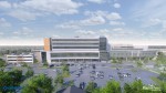 After a $138.5 million, four-year construction project, the east campus of Genesis Medical Center in Davenport, Iowa, is expected to look like the above rendering. The project is slated to include 203,000 square feet of new space, plus renovations. Rendering courtesy of Flad Architects