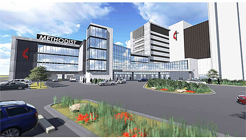 Methodist Hospital in San Antonio is ready to embark on a 445,162 square foot expansion project that will cost upwards of $200 million. (Rendering courtesy of Methodist Hospital)