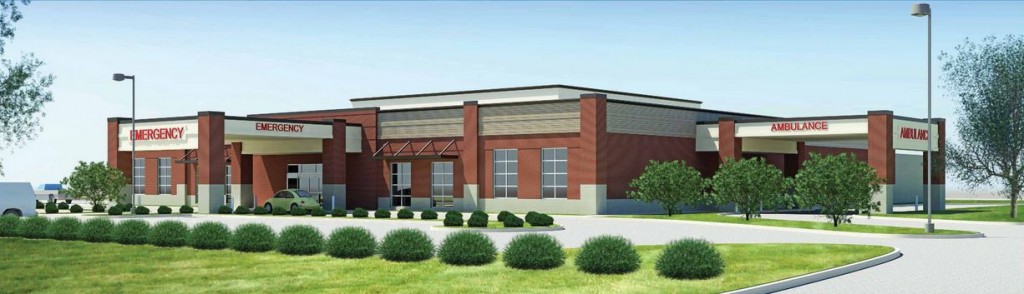 The HCA Freestanding Emergency Department & Imaging Center in Richmond, Va., is being marketed by Stan Johnson Co. Rendering courtesy Stan Johnson Co.