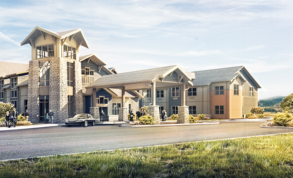 At least two of Mainstreet Property Group’s healthcare resorts are already under construction, including this facility in Plano, Texas. Rendering courtesy of Mainstreet Properties Group