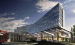 A new $355 million, 210-bed hospital in Grove City, Ohio, is part of Mount Carmel Health System’s overall $700 million plan to upgrade and reconfigure its healthcare delivery system in parts of Greater Columbus.
Rendering courtesy of Mount Carmel Health System