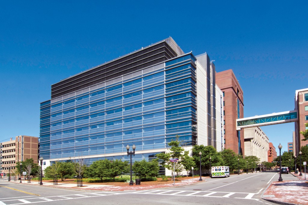 Healthcare Trust of America recently added to its large Boston portfolio with the acquisition of the 670 Albany building, an eight-story, 161,000 square foot research facility adjacent to Boston Medical Center in the city’s South End. (Photo courtesy of JLL) 