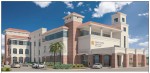 Here’s a look at one of the four smaller, neighborhood hospitals planned for the Las Vegas metropolitan area by Dignity Health and Emerus. The facility shown is the future Sahara campus. Rendering courtesy of Dignity Health Nevada