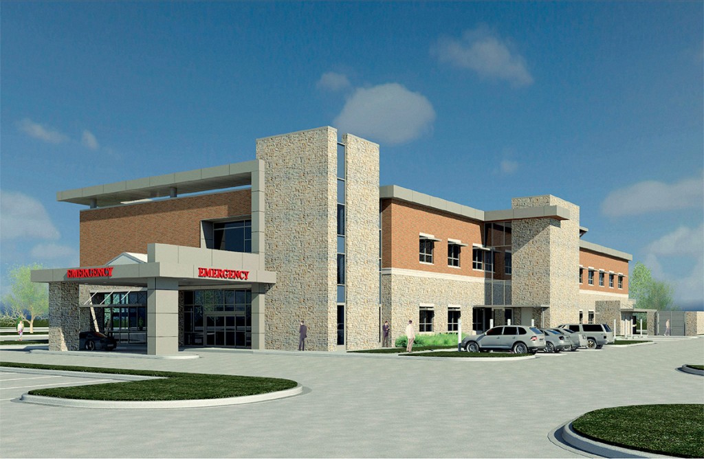 The 37,080-square-foot SCL-Emerus Health Community Hospital in Littleton, Colo., near Denver was one of three major Duke Realty-developed healthcare projects that opened in the first half of the year. (Rendering courtesy of Duke Realty)