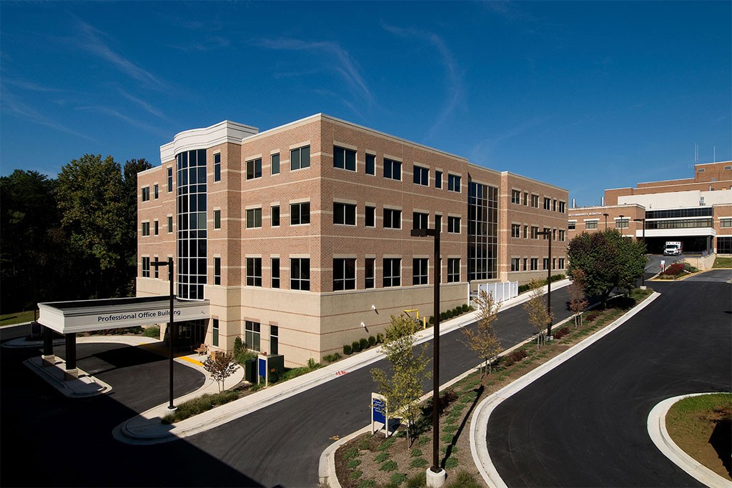 Doctors Professional Building is on the campus of Doctors Community Hospital in Lanham, Md. (Photo courtesy of NexCore Group)