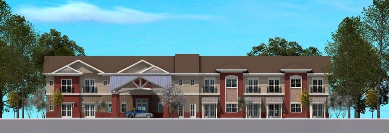 Heartis Fayetteville is scheduled to be completed in late 2017. (Rendering courtesy of Caddis)
