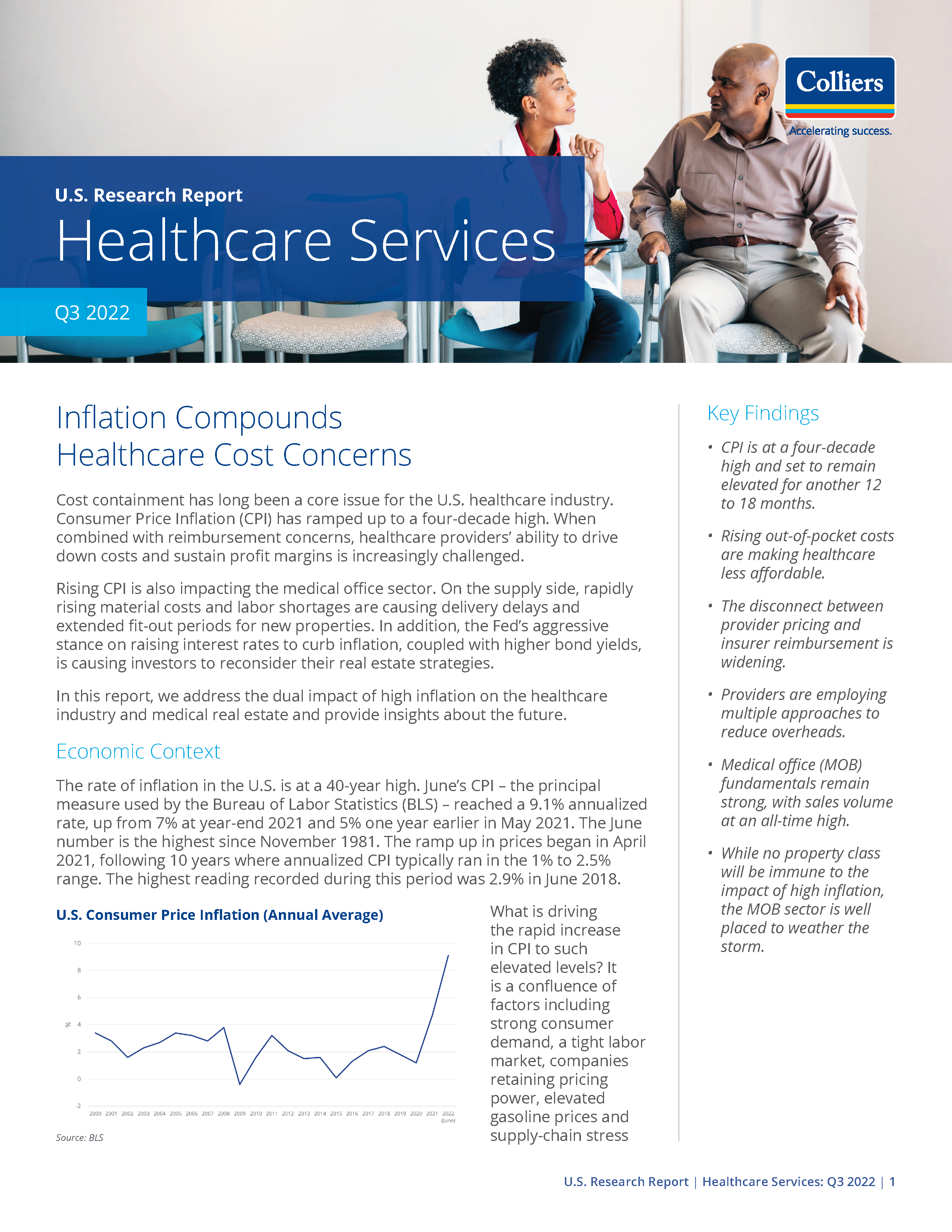 Thought Leaders: 2022 Q2 Healthcare Services Research Report (Colliers)