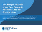 News Release: Diversified Healthcare Trust Releases Investor Presentation Highlighting Benefits of Pending Merger with Office Properties Income Trust