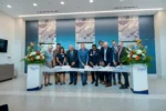 University of Florida and UF Health officials cut a ceremonial ribbon at the opening of UF Health Durbin Park Hospital